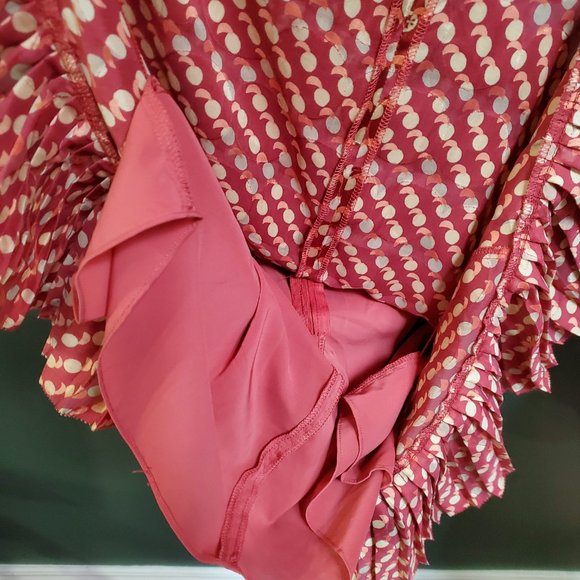 Tory Burch | Polka Dot Silk Blend Dress - Picture 4 of 7